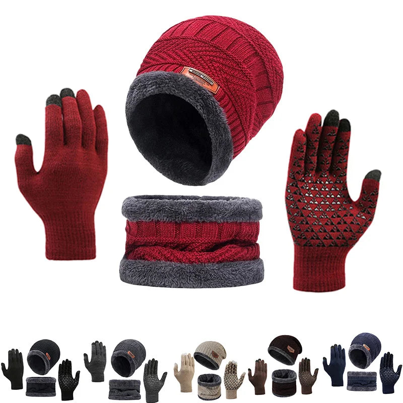 Glove Set, Scarf, Hat