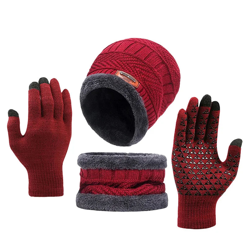 Glove Set, Scarf, Hat