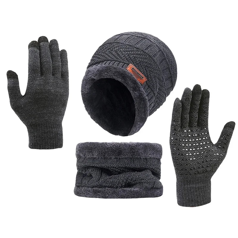 Glove Set, Scarf, Hat